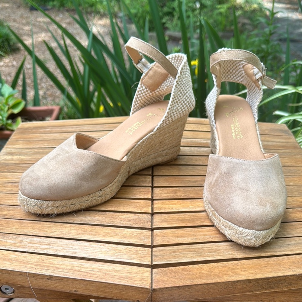 PASEART Espadrille Wedge Sandals 39/8.5